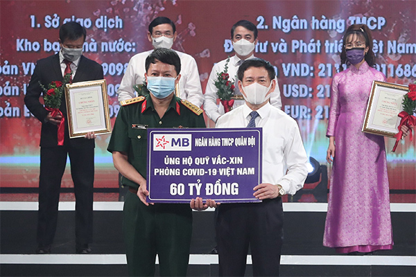 MB đóng góp 60 tỷ đồng vào Quỹ vắc xin phòng COVID-19 Việt Nam 
