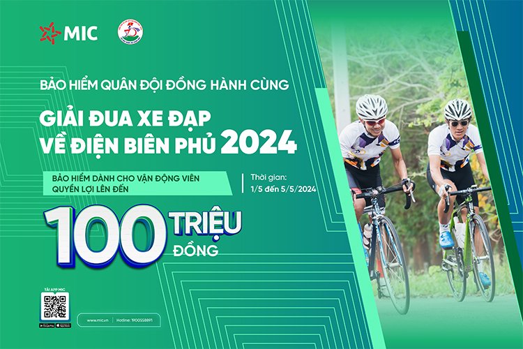 Bảo hiểm Quân đội đồng hành cùng Giải đua xe đạp chào mừng 70 năm chiến thắng Điện Biên Phủ