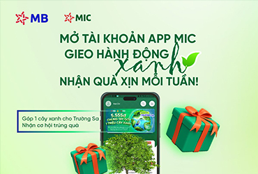 Chương trình "Mỗi Hành Động Xanh - Một Cơ Hội Trúng Quà"