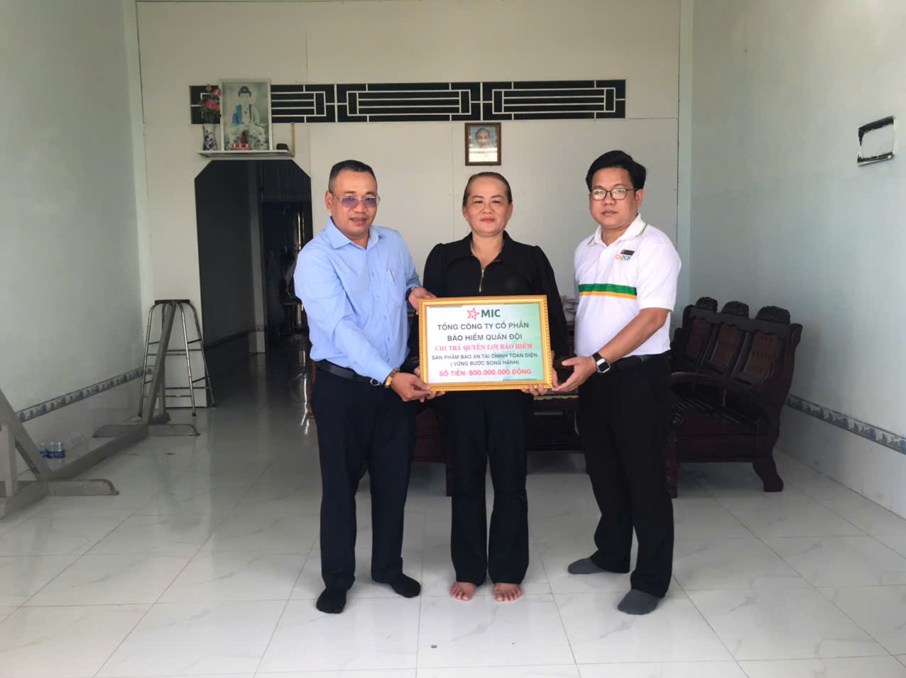 Bảo hiểm Quân đội chi trả bồi thường 800 triệu đồng cho khách hàng tham gia bảo hiểm bao an tài chính toàn diện tại Ngân hàng Phương Đông (OCB)