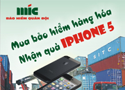 Thông cáo báo chí: Chương trình khuyến mại "Mua bảo hiểm hàng hóa nhận quà Iphone 5”